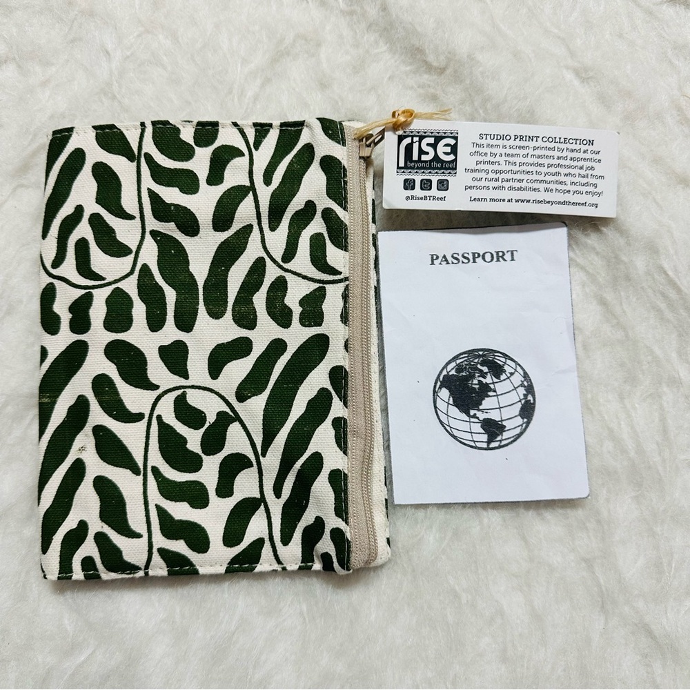 Green Patterned Women's Bag